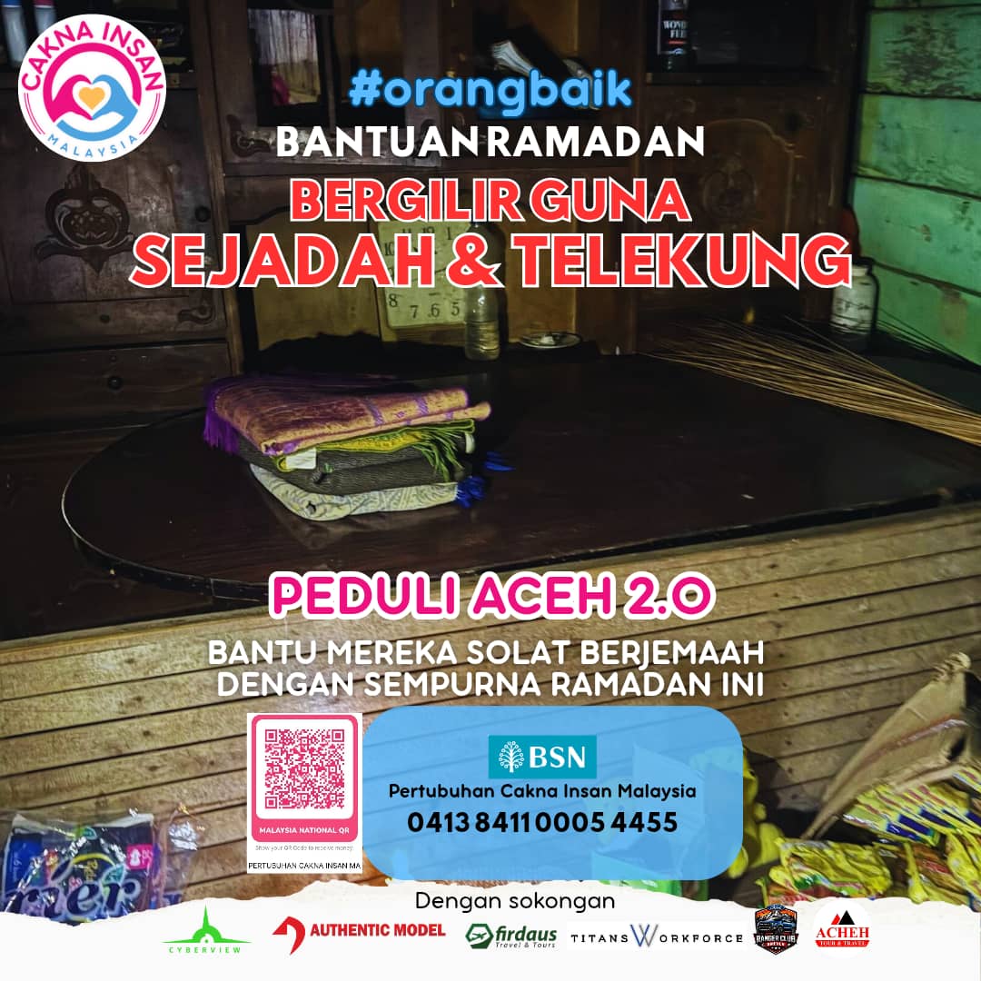 WAKAF AL QURAN, TELEKUNG & SEJADAH - PEDULI ACEH 2.0